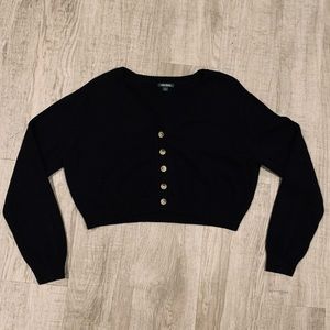 Cropped Cardigan Sweater